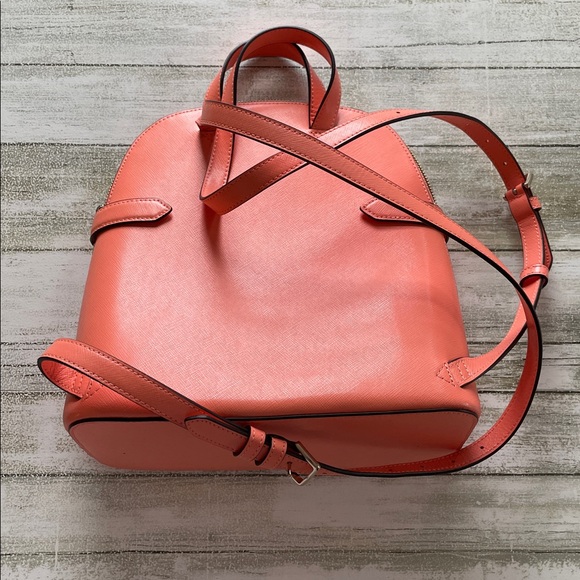 Kate Spade Coral-Orange Dome Backpack - Picture 2 of 7